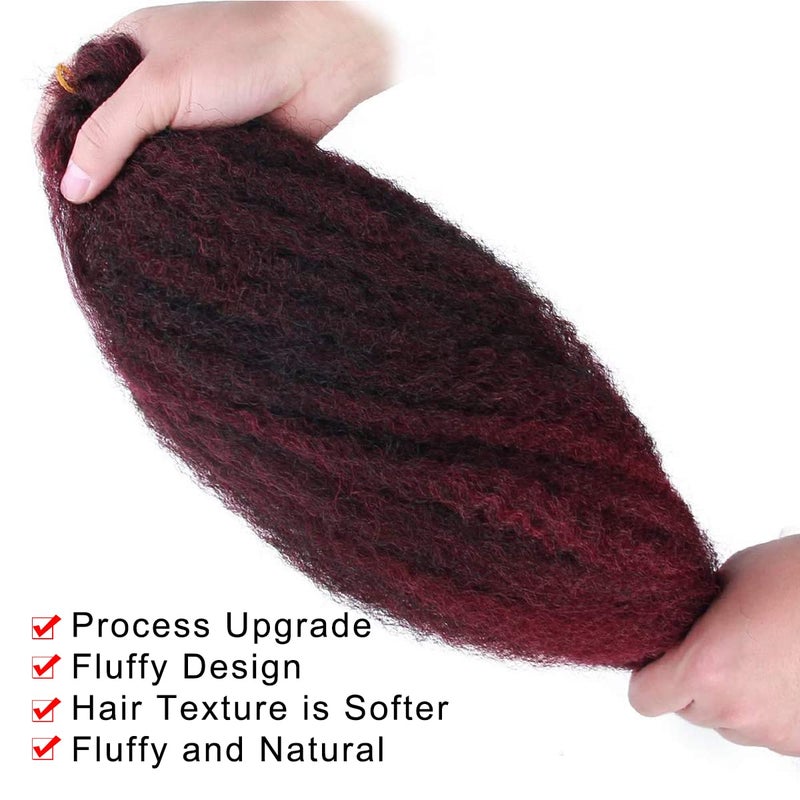 BAISAI 3 Pack Marley Braiding Hair Tbug Marley Twists Hair 18 Inch Long Afro Kinky Marley Hair for Women Twists Crochet Hair(Tbug#) - Image 3